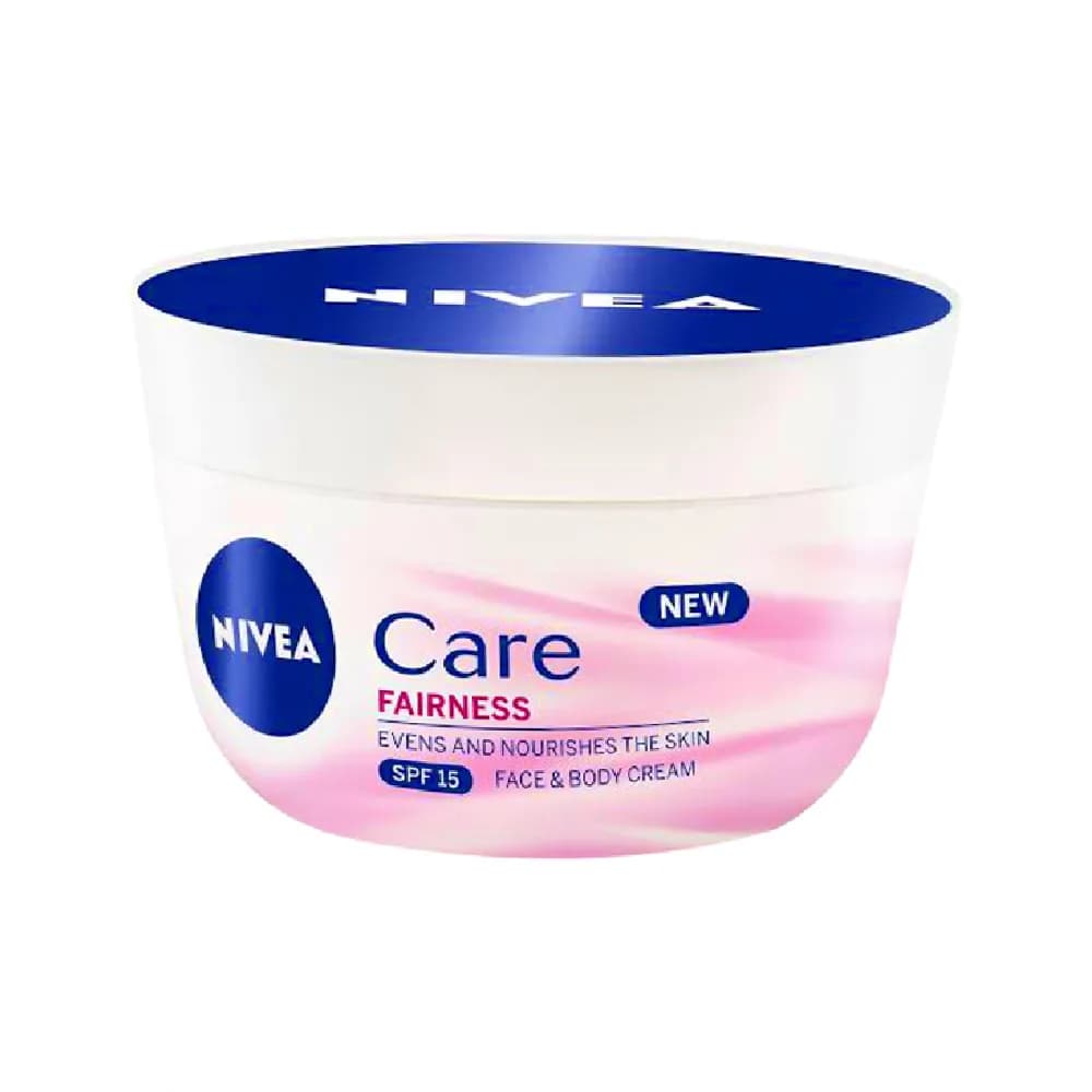 Nivea Care Fairness Cream For Face, Body & Hands - SPF 15, 100ml