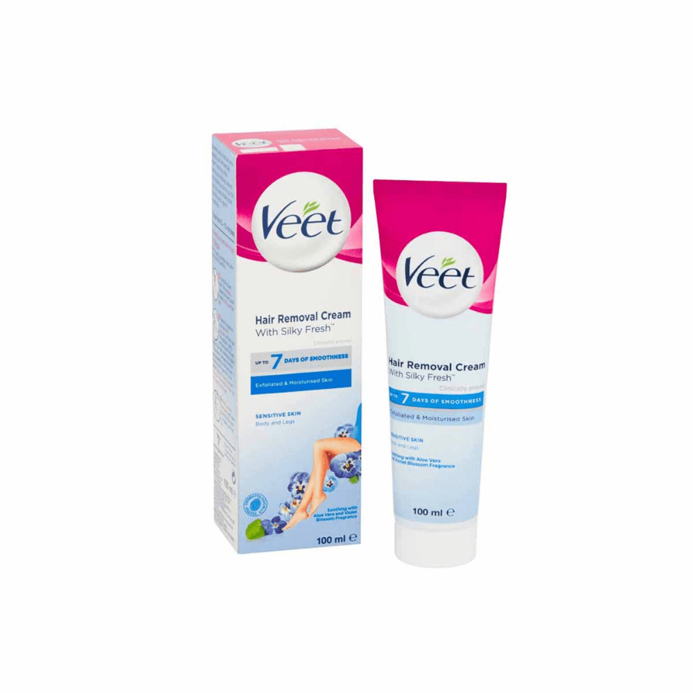 Veet Silky Fresh Hair Removal Cream Sensitive Skin 100 G