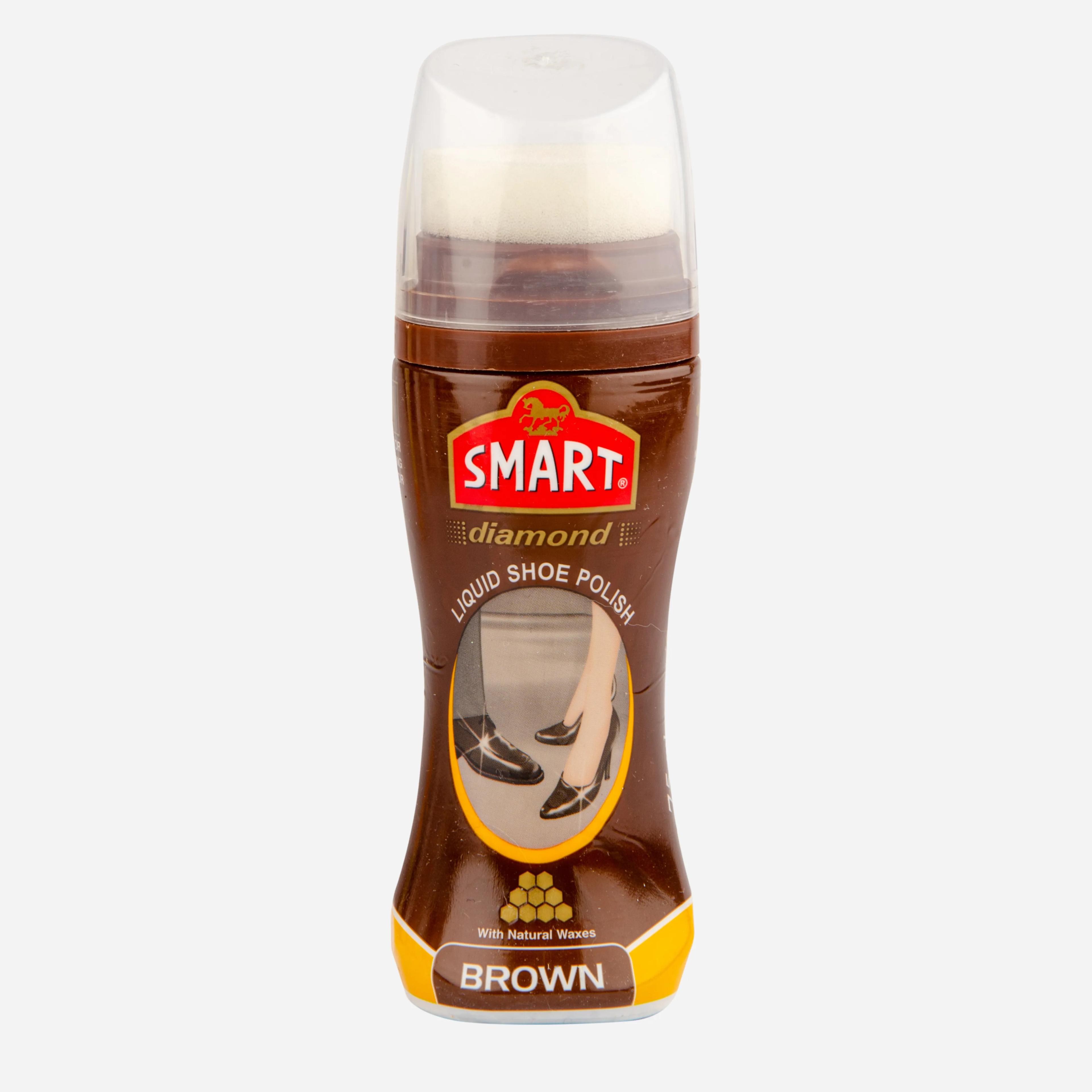 Smart Diamond Liquid Shoe Polish Brown 75ml