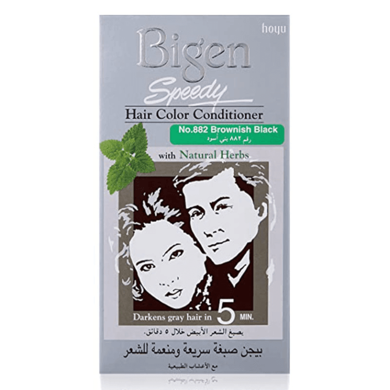 Bigen Speedy Hair Color Conditioner No.882 Brownish Black 1 Packet