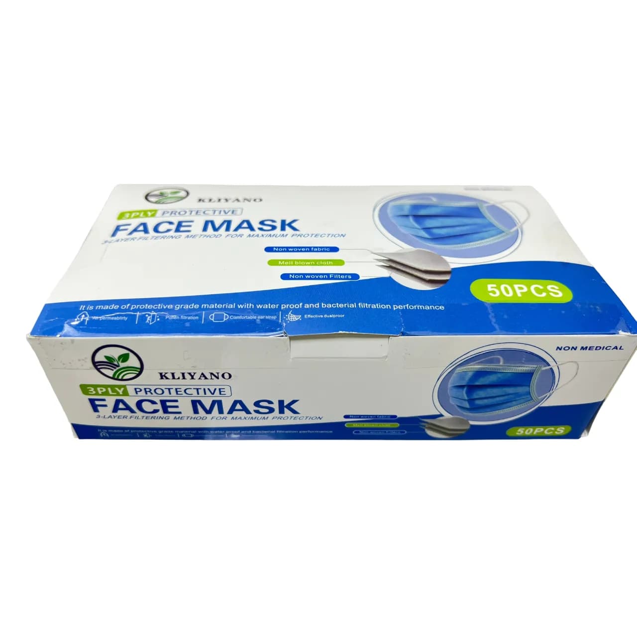 Face Mask Blue 50 Pieces