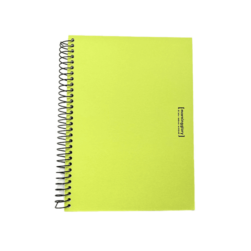 4 index Notebook from Morning Glory 104 sheets size B5 light green colour - 9156