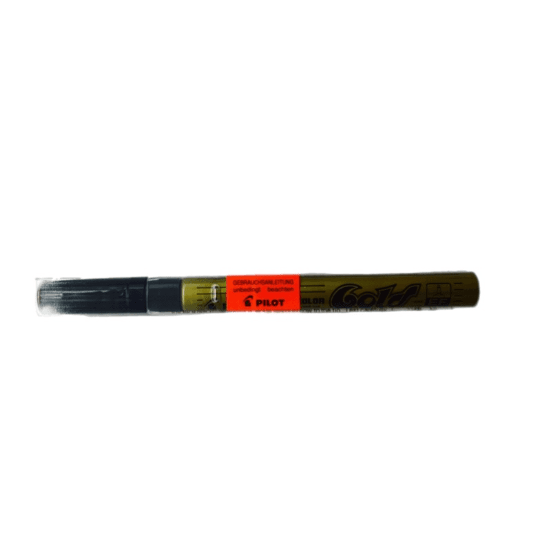 Pilot Super Color Marker Permanent Type Ink Pen Extra Fine Tip Gold Colour - 12112