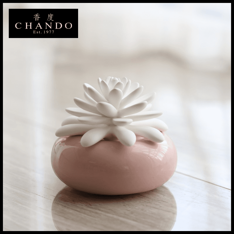 Aroma Porcelain Diffuser Pink Lotus