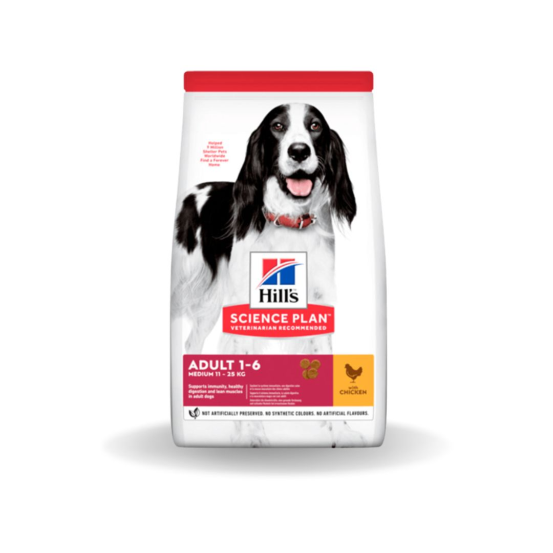 Hill's Medium Adult Dog Food With Chicken 14kg