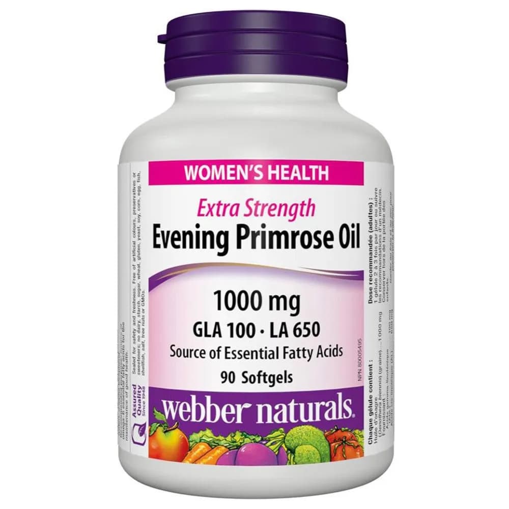 Webber Naturals Evening Primrose Oil 1000mg Cap 90's