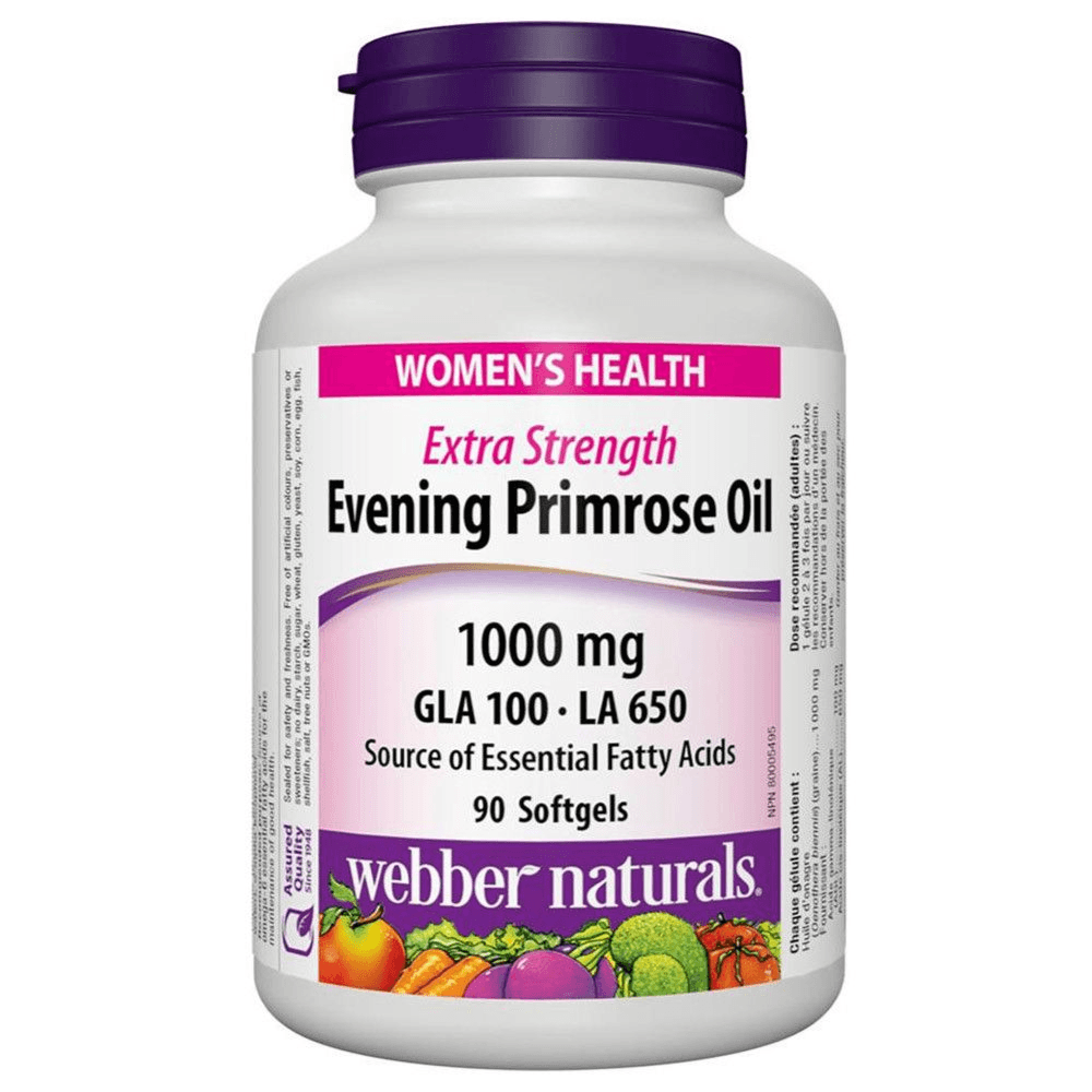 Webber Naturals Evening Primrose Oil 1000mg Cap 90's