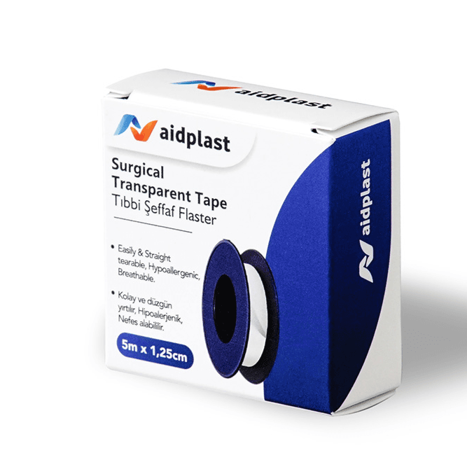 Aidplast Surgical Transparent Tape 5X1.25CM