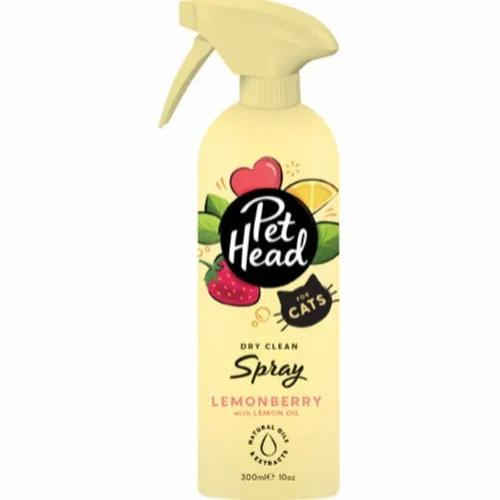 Pet Head Cat Dry Clean Spray Lemon Berry With Lemon Oil 300ml