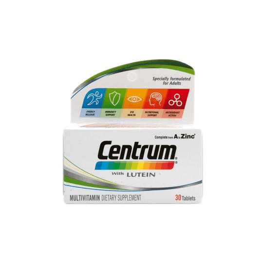 Centrum With Lutein Tab 30's