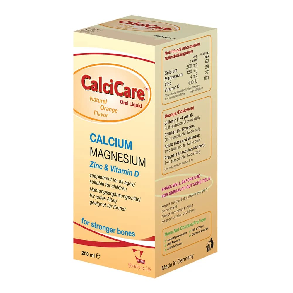 Vitane Calcicare Oral Liquid 200Ml