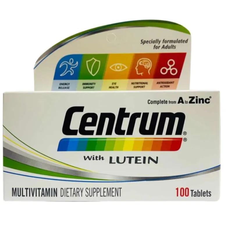 Centrum With Lutein Tablets 100'S