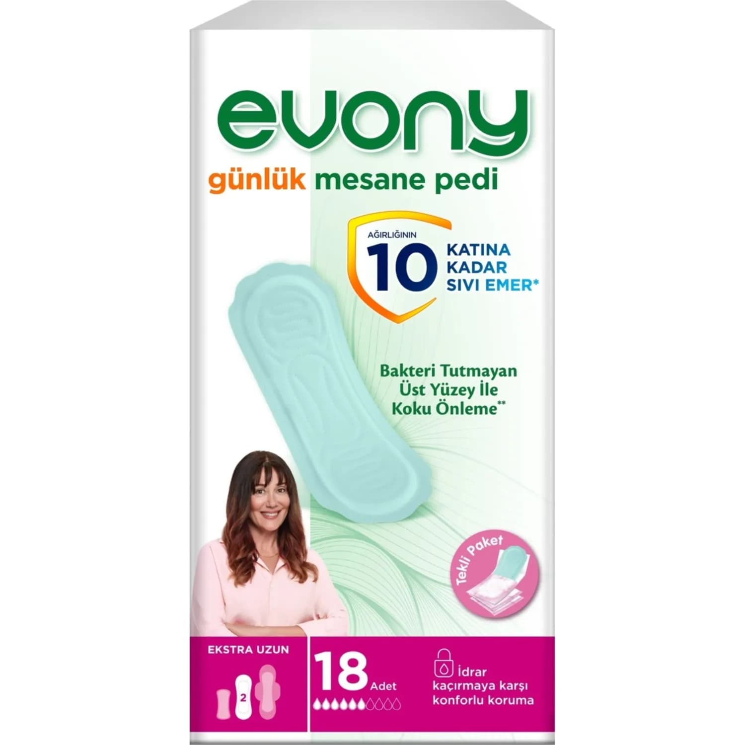 Evony Liners For Bladder Leaks Extra Long 18 Pieces