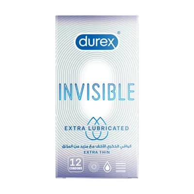 Durex Invisible Extra Lubricated 12 Condoms