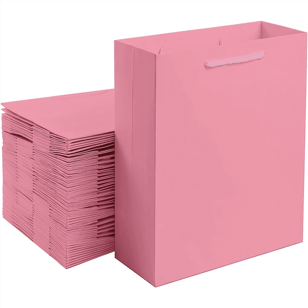 12 Mini Pink Gift Bag
