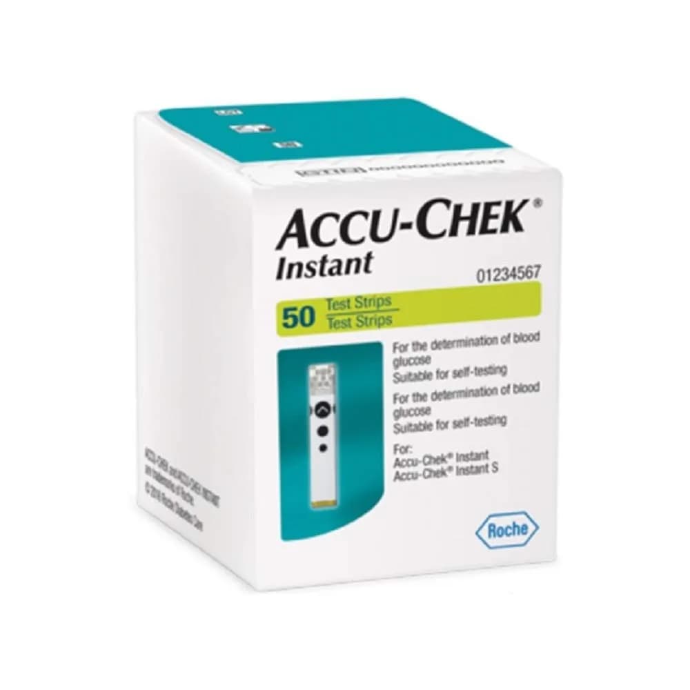 Accu Chek Instant Strips 50's + Kit Machine