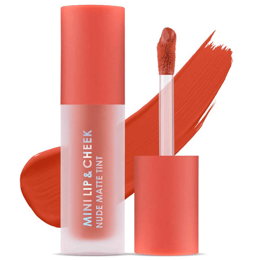 Mini Lip & Cheek Nude Matte Tint #05 Twin Orange