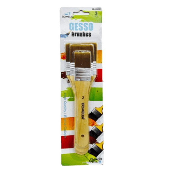 Bomeijia 3 Pieces Gesso Brushes Size 33, 50, 65mm - 12177