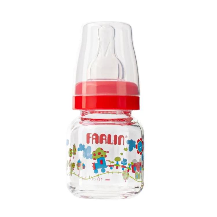 Farlin Glass Feeding Bottle With Silicone Anti-Colic Nipple 60ml Code:NB-205g