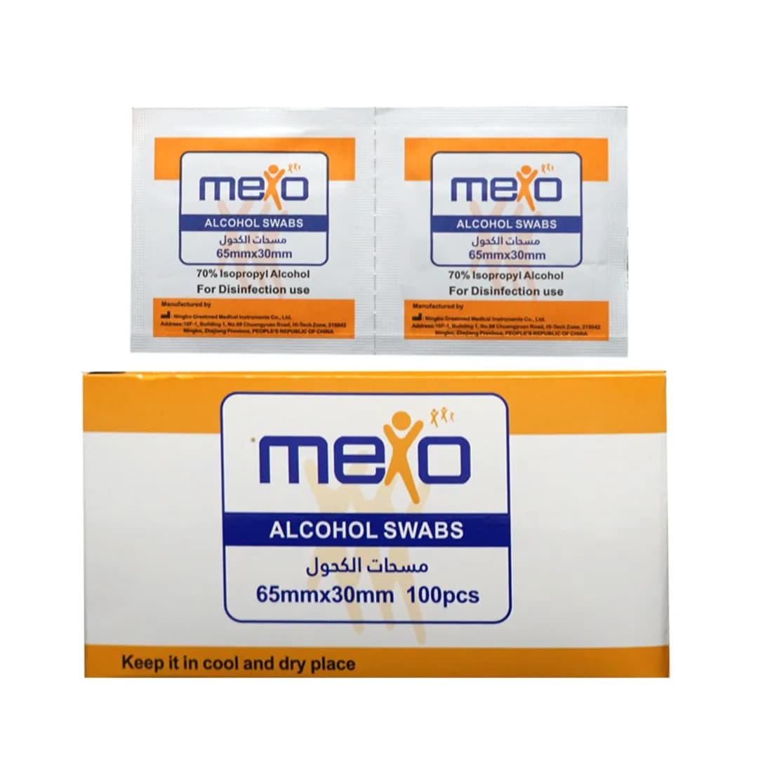 Mexo Alcohol Swabs 65mm*30mm 100's