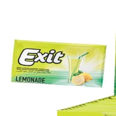 Exit Sugarfree Envelope 5 Pieces Stick Gum - Lemonade 11g