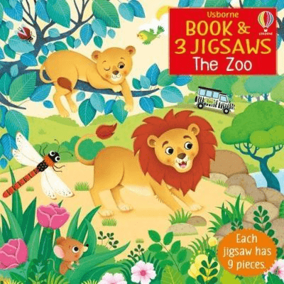 969390 Usborne Book And 3 Jigsaws: The Zoo (Board Book) By Taplin, Sam