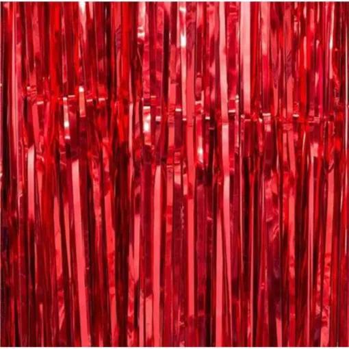 Red Foil Curtains