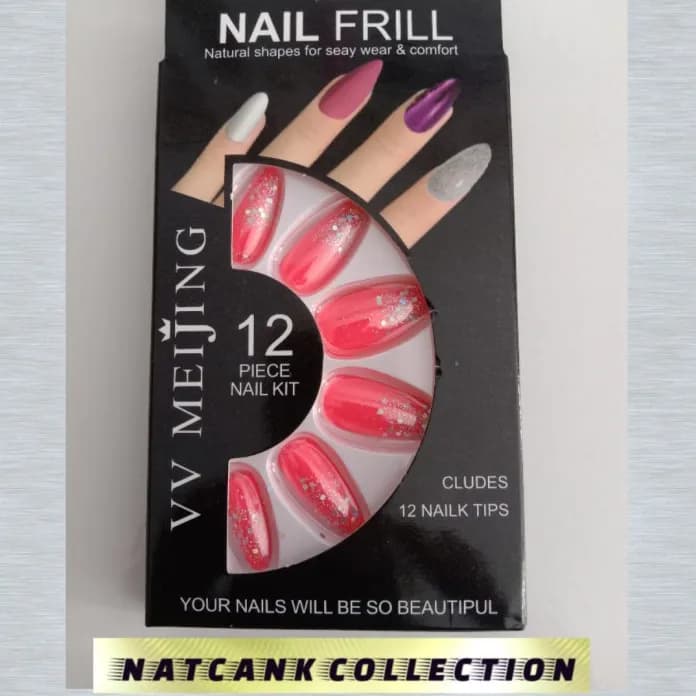 Nail frill vv meijing 12 piece nail kit