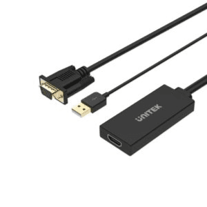 Unitek Hdmi Converter.   Vga To Hdmi With Usb Audio Output And Power Supply