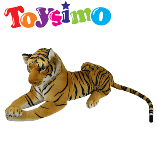 80cm Soft Yellow Tiger