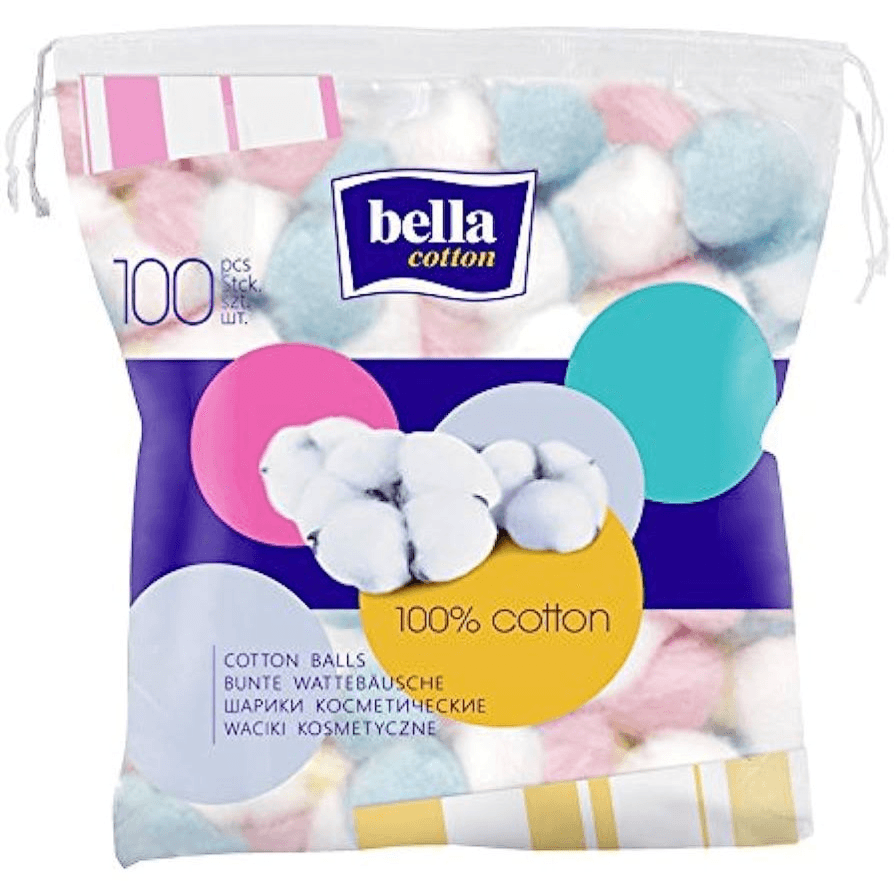 Bella Cotton Balls 100g (Coloured)