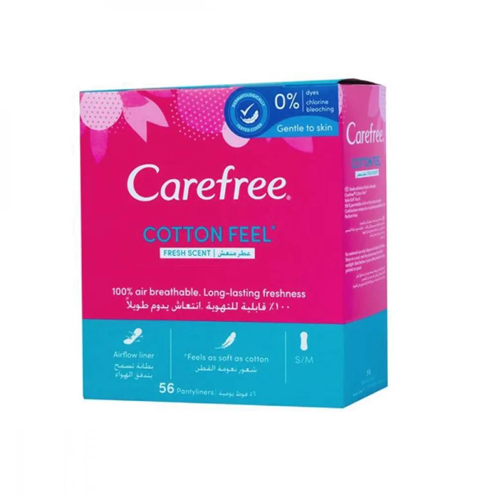 Carefree Cotton Feel Fresh Scent 56 Pantyliners