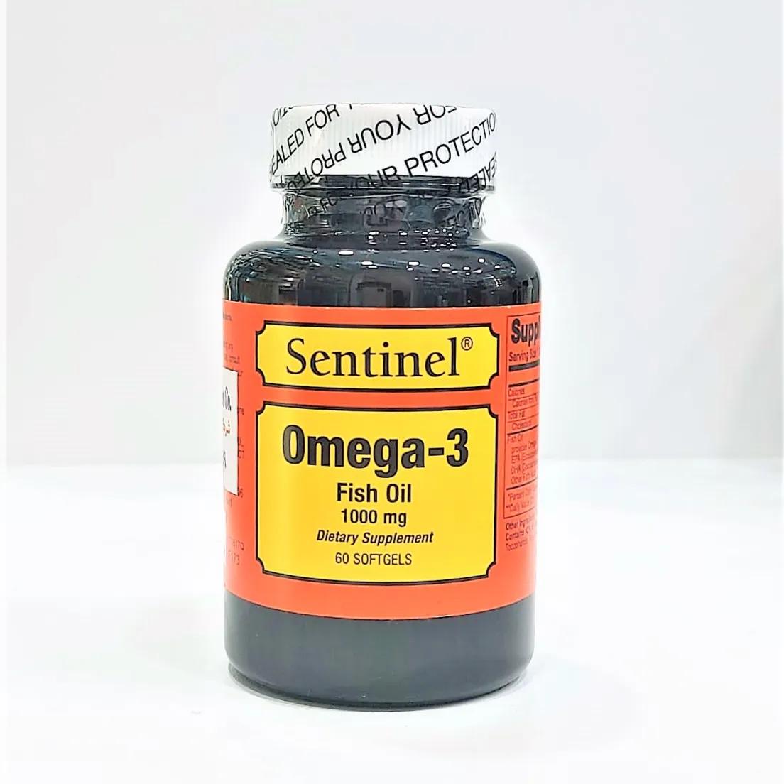 Sentinel Omega-3 Fish Oil 1000Mg 60 Softgels