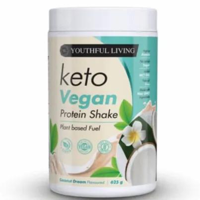 Youthful Living Keto Vegan Protein Shake No Added Sugar Coconut Dream Flavour 625g