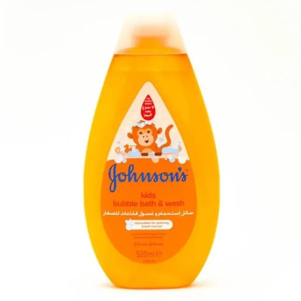 Johnsons Kids Bubble Bath & Wash 500ml