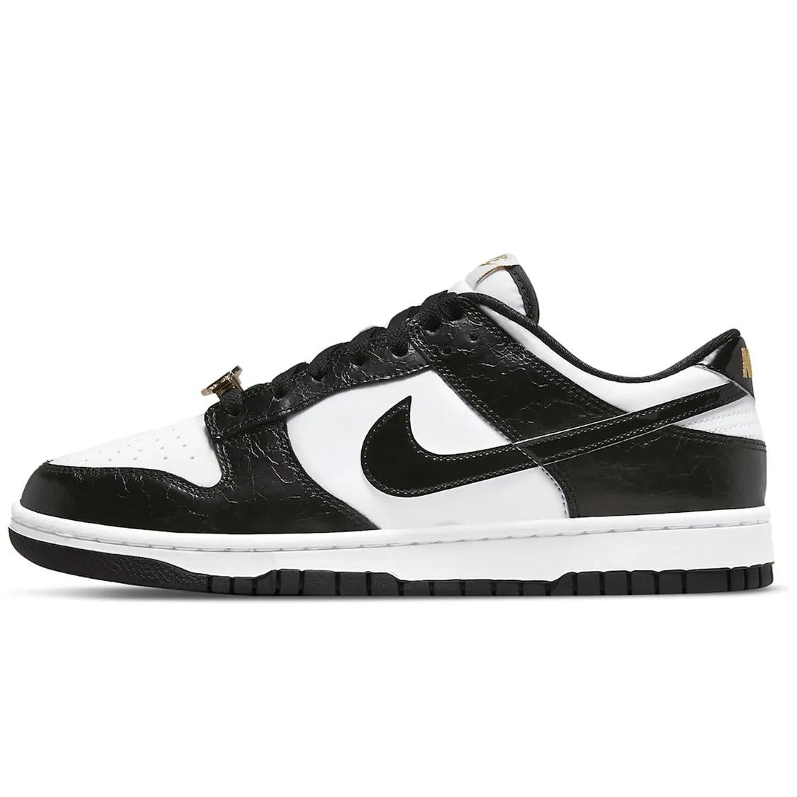 Nike Dunk White Black Metallic gold