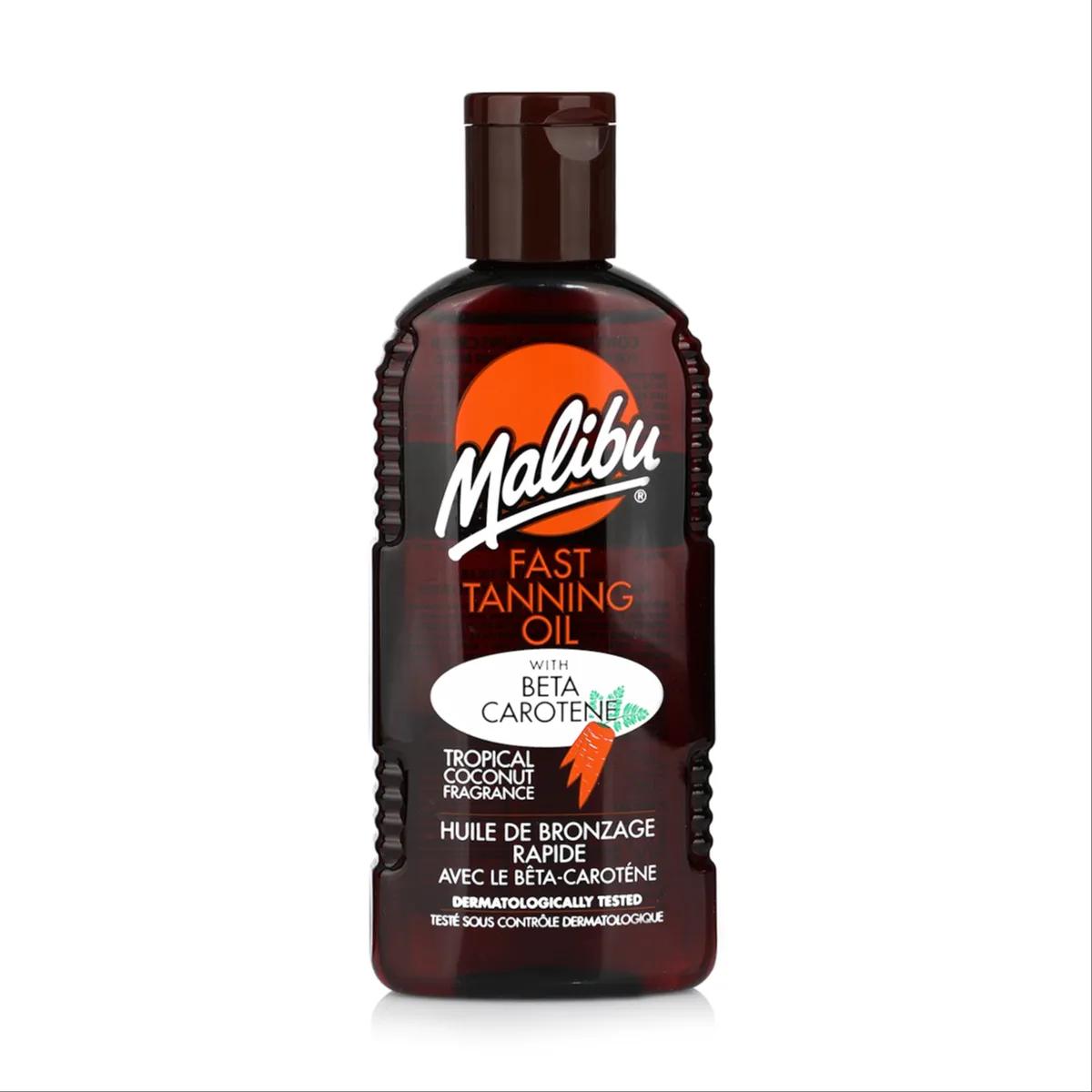 Malibu Fast Tanning Oil With Carotene 200ml