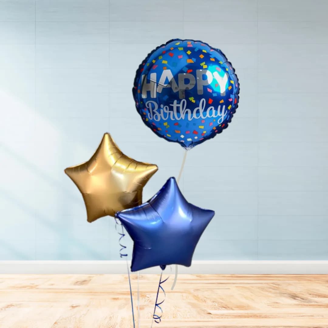 Blue Birthday Balloons