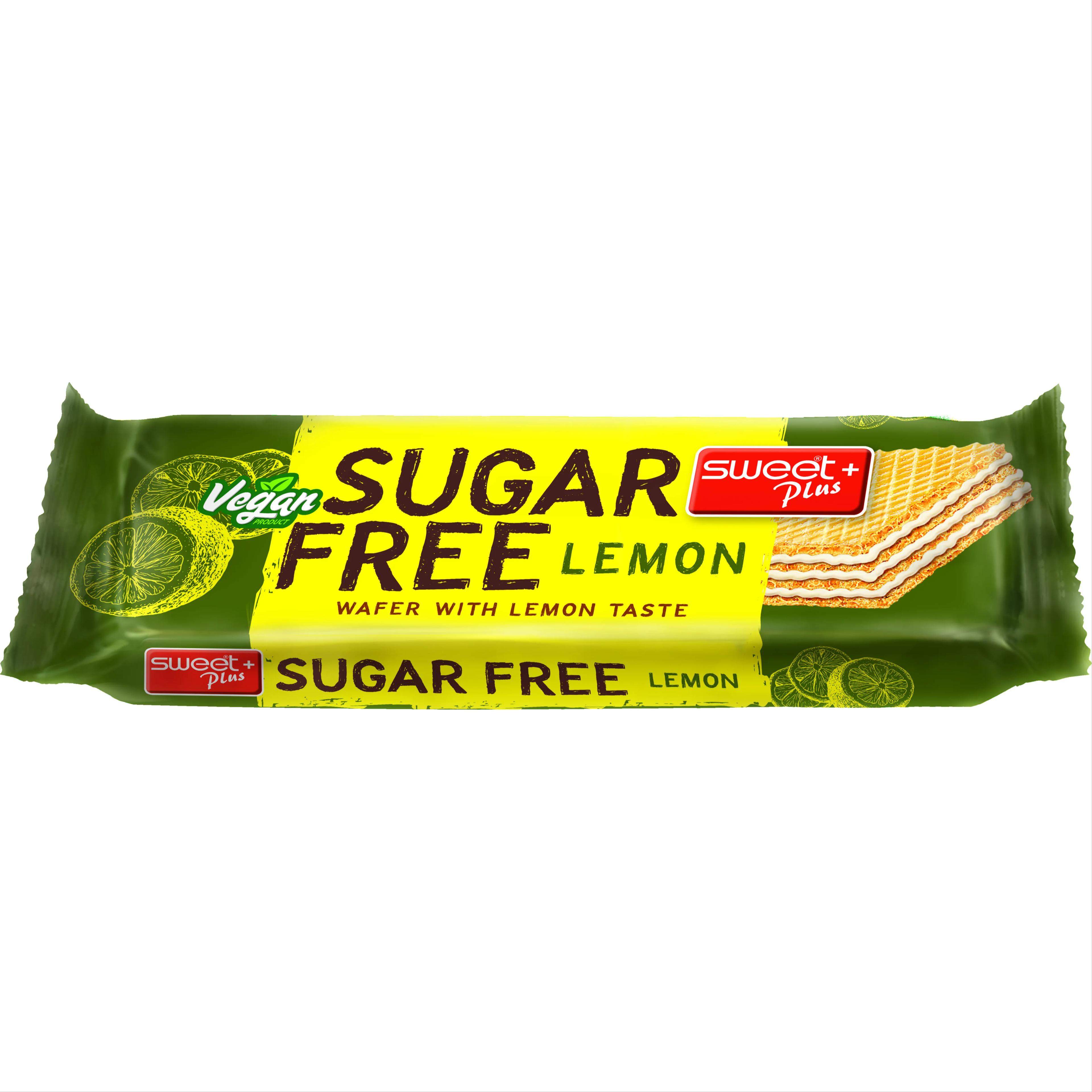 Sweet Plus Sugar Free Vegan Lemon Wafer 24G