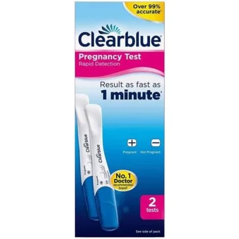 Clearblue Pregnancy Test Rapid Detection As Fast As 1 Minute 2 Tests