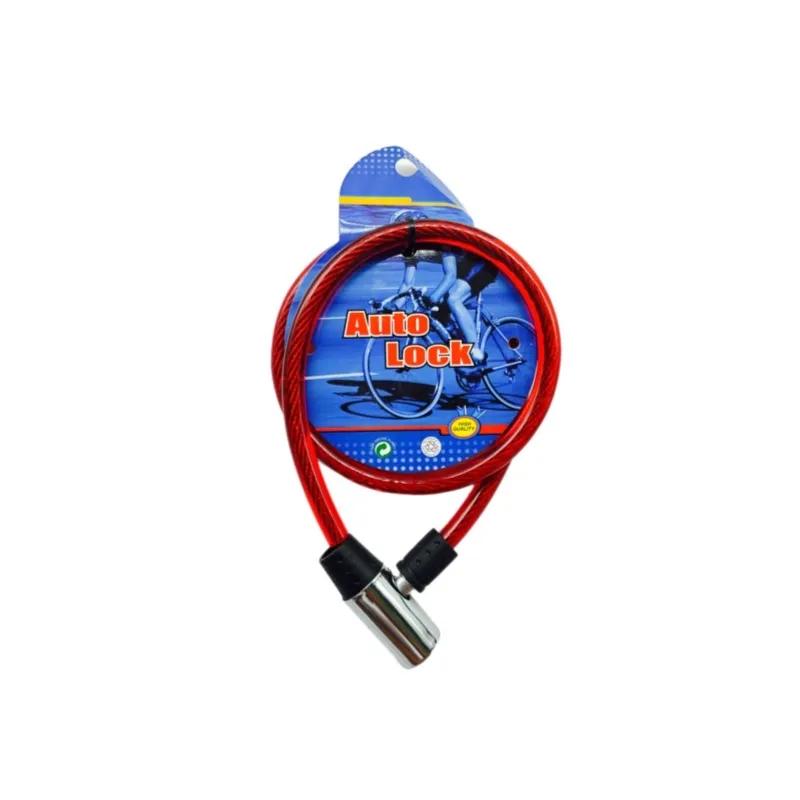 Bicycle Lock With Key Red Colour - 10948