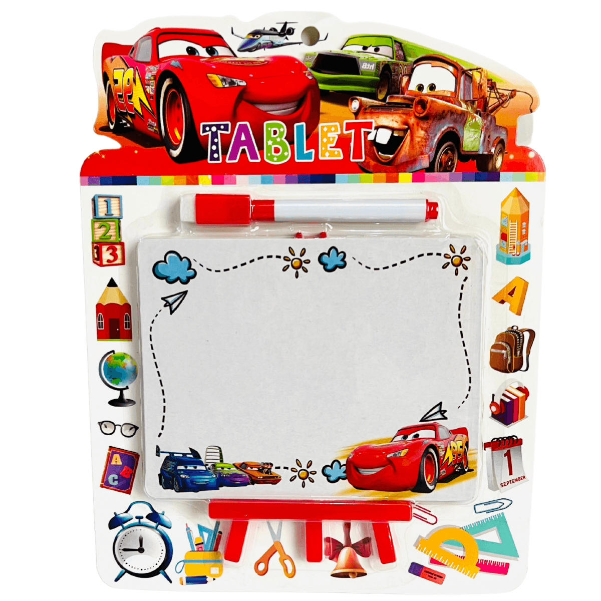 Car Themed Mini Drawing Board  With Stand (DWCS17)