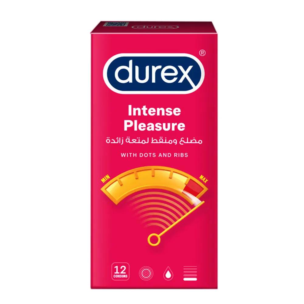 Durex Intense Pleasure With Dots And Ribs 12 Condoms