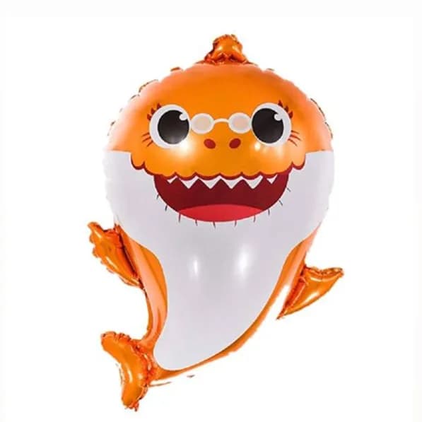 Baby Shark Orange Helium Balloon