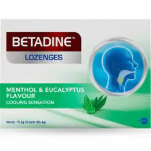 Betadine Sore Throat Lozenges Menthol & Eucalyptus 24's