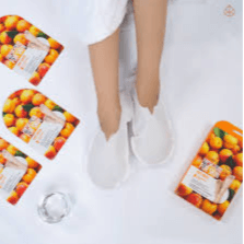 Fresh Food Foot Mask(Apricot) 3 Pcs