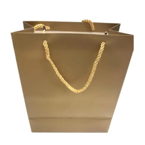 Gift Bag gold color A5