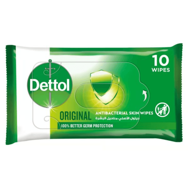 Dettol Original Antibacterial Skin Wipes 10 wipes