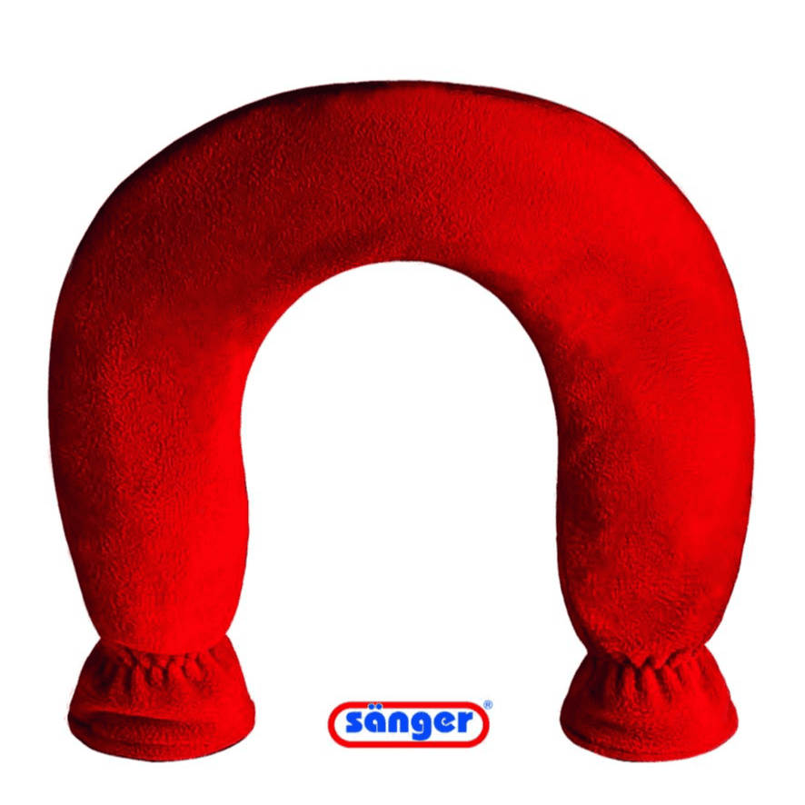 Sanger Neck hot water bottle with Red Cover