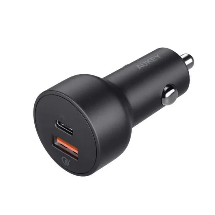 Nyork USB-C & USB Dual Port Car Charger Adapter